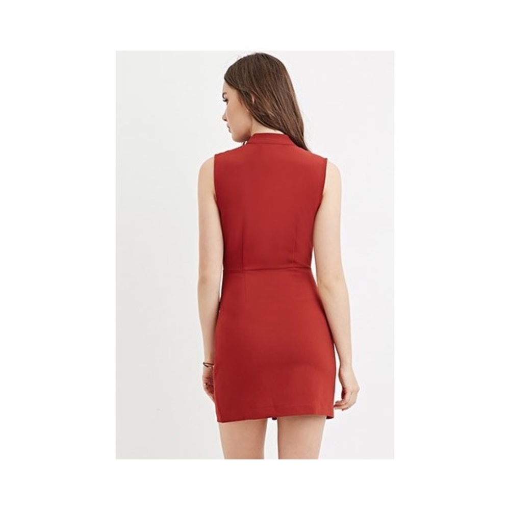 Burnt Orange Zip Up Forever 21 Dress 🎃 - Picture 2 of 5